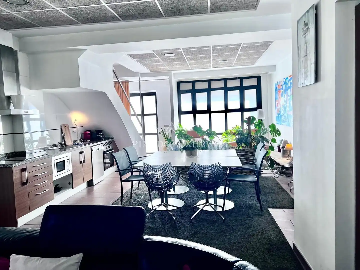Esszimmer von Einfamilien-Reihenhaus zum Verkauf in  Valencia Capital mit Terrasse, Schwimmbad und Möbliert