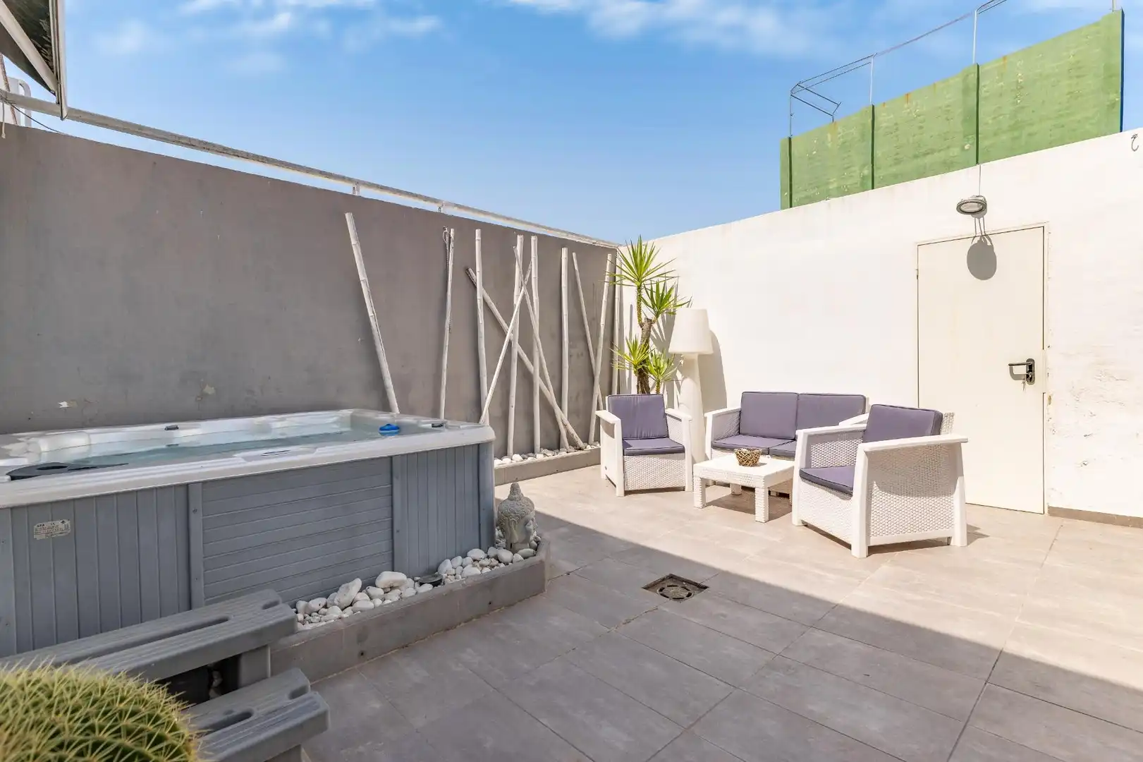Terraza de Casa adosada en venta en Benimuslem con Aire acondicionado, Calefacción y Parquet
