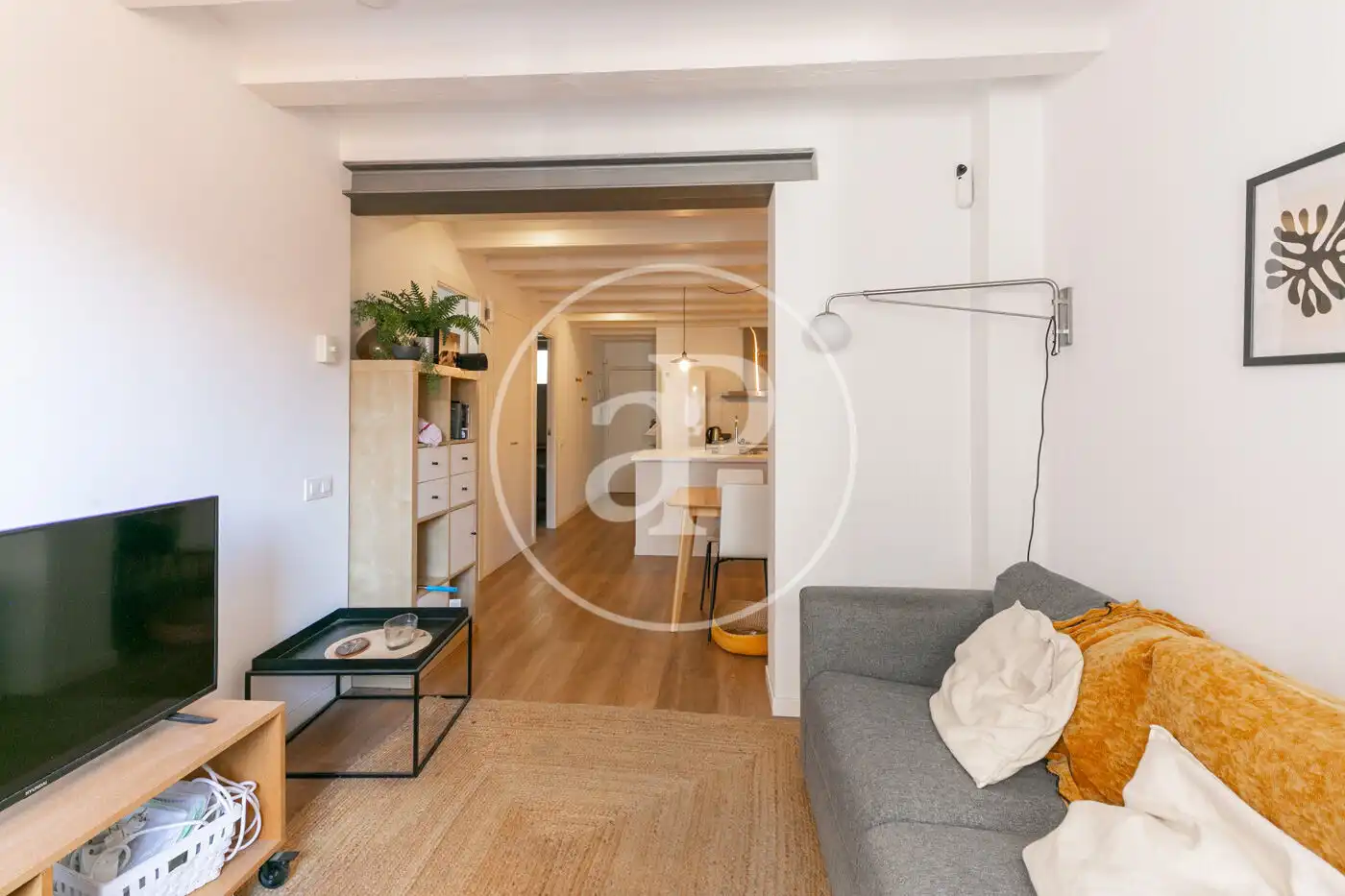 Living room of Flat for sale in Barcelona  with Heating and Furnished