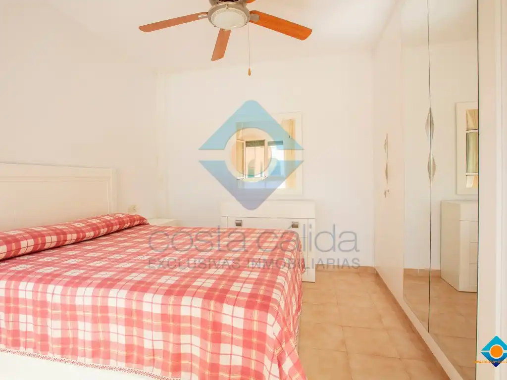 Dormitori de Apartament en venda en Mazarrón amb Aire condicionat, Jardí privat i Terrassa