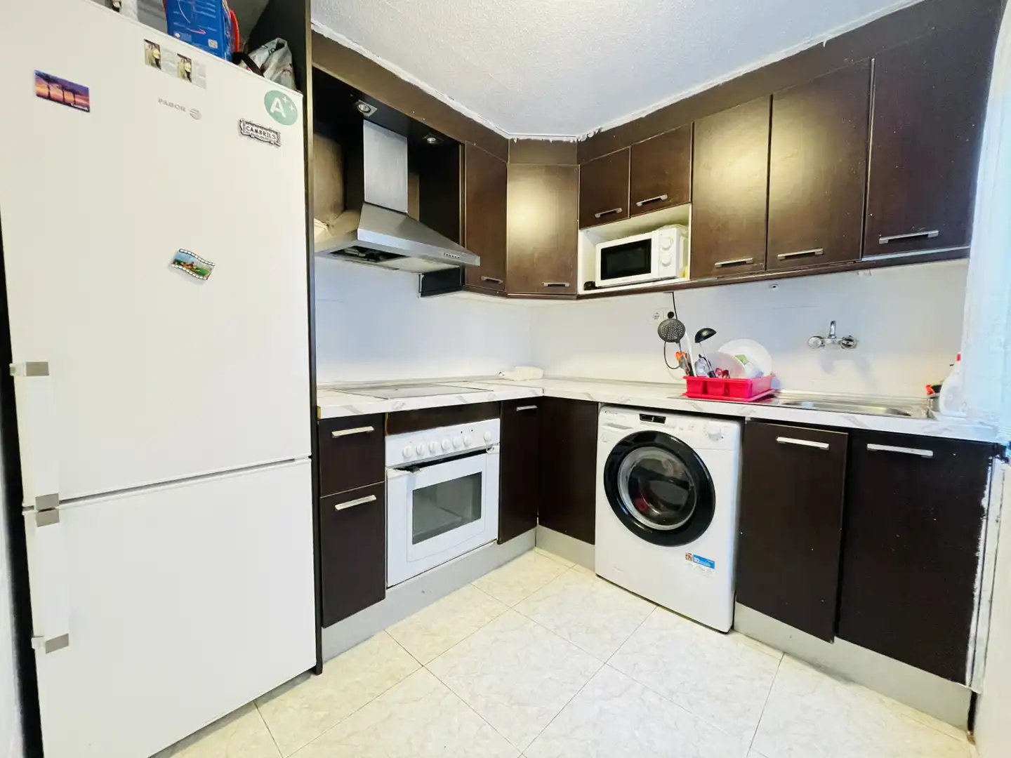 Kitchen of Flat for sale in Alagón  with Terrace, Storage room and Furnished