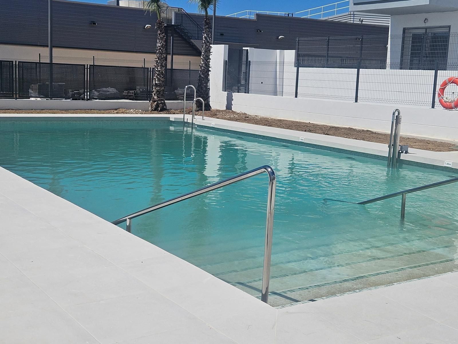 Swimming pool of Flat for sale in Málaga Capital  with Air Conditioner, Swimming Pool and Community pool