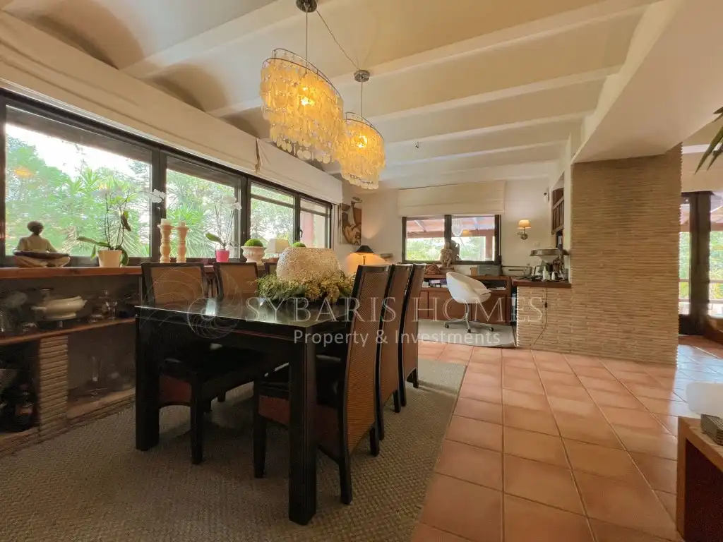 Dining room of Houses for sale in Dénia  with Air Conditioner, Private garden and Terrace