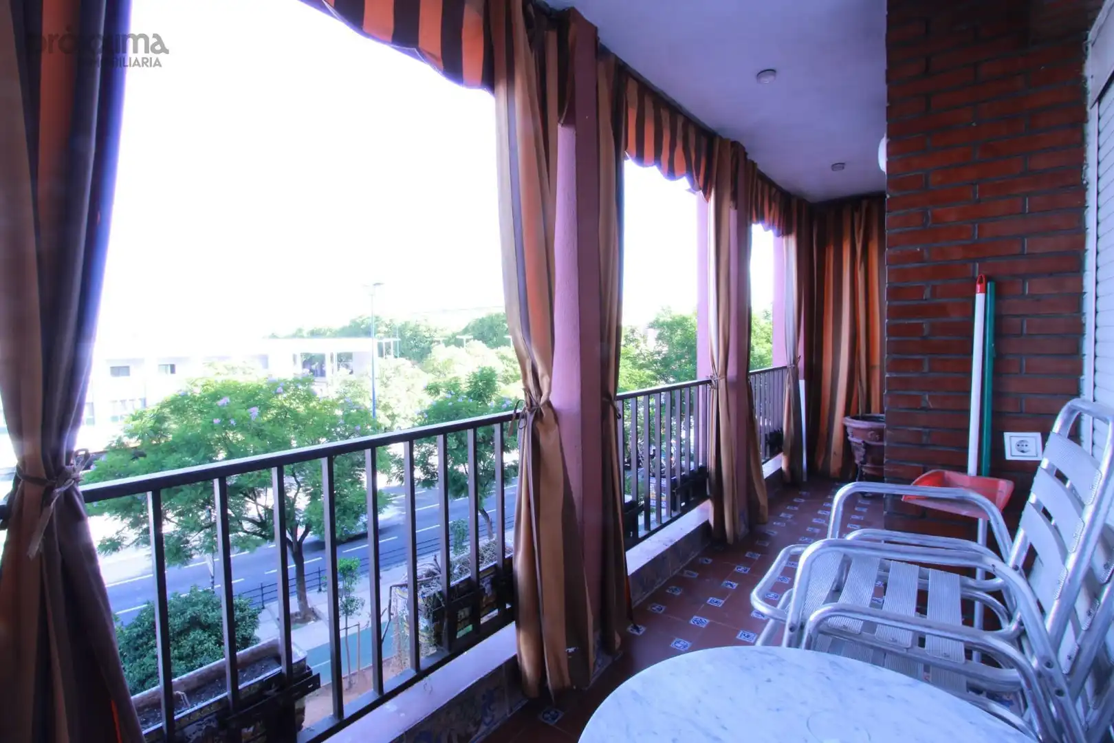 Terrasse von Wohnung zur Miete in Casco Antiguo