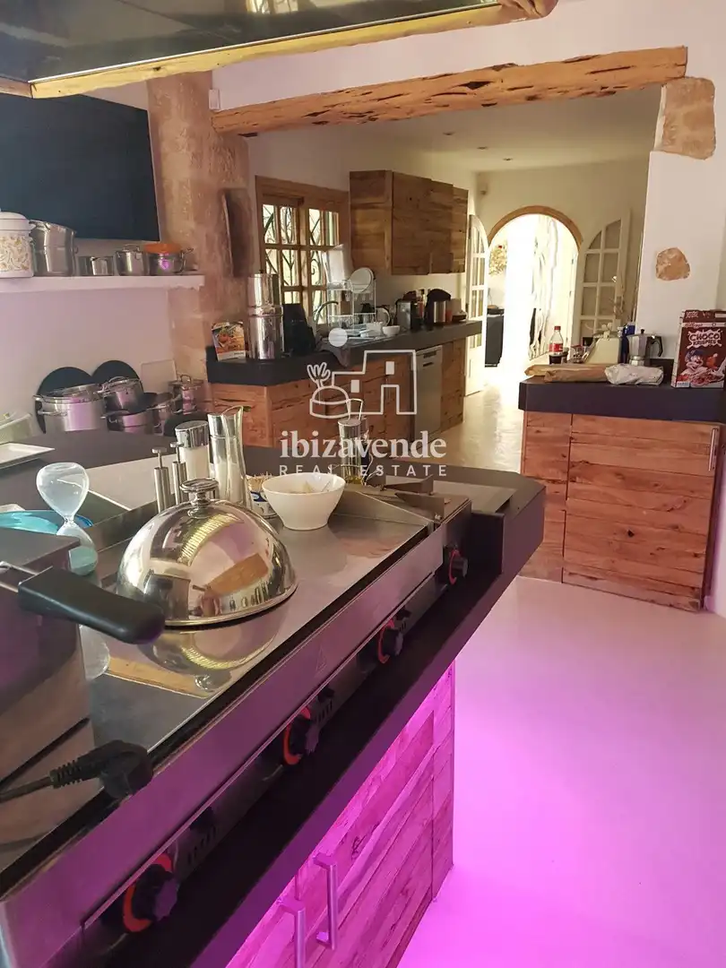 Kitchen of Houses for sale in Santa Eulària des Riu  with Air Conditioner, Private garden and Terrace