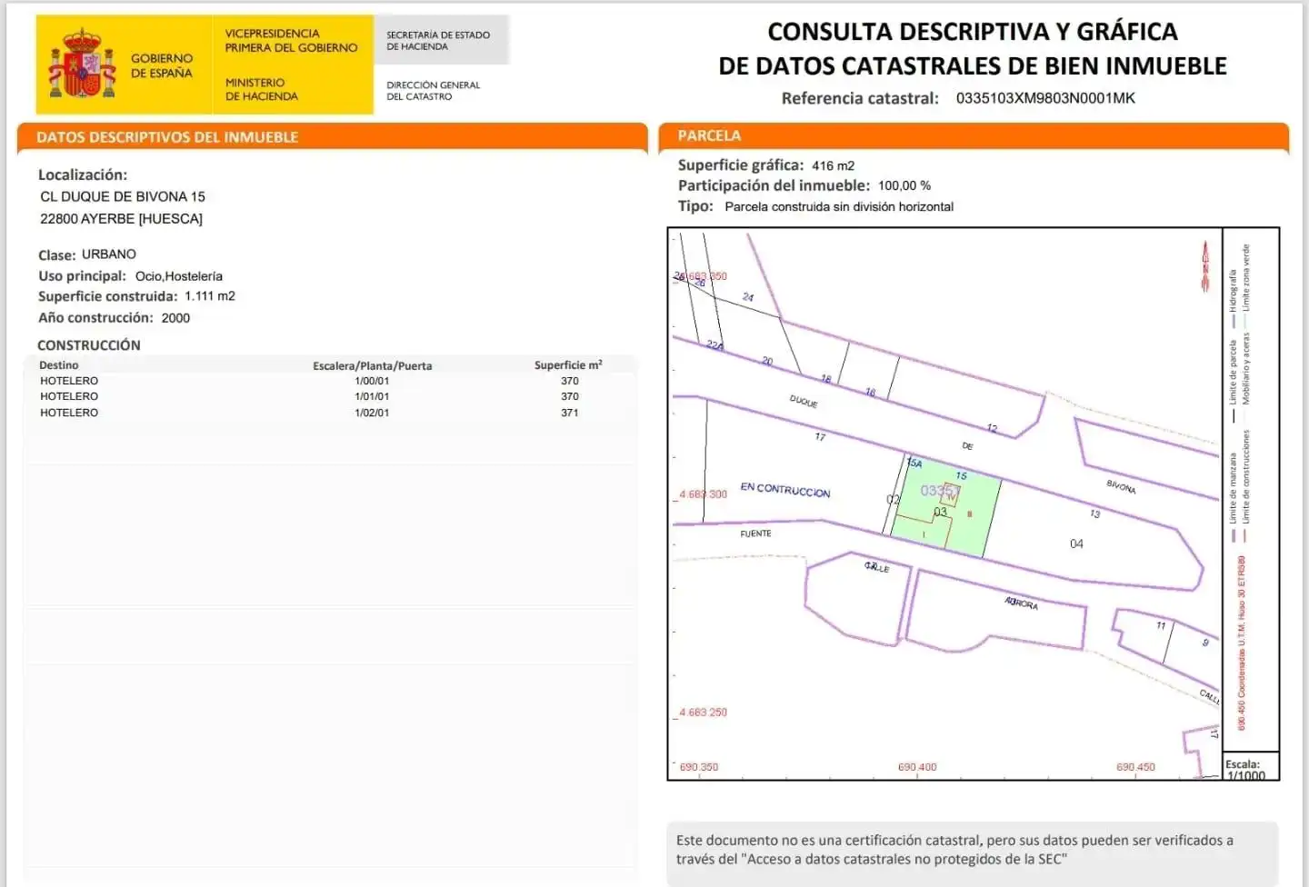Buildings for sale in Ayerbe