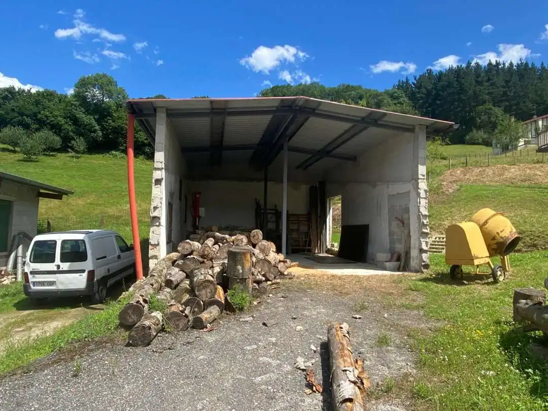 Vista exterior de Casa o chalet en venta en Idiazabal con Calefacción, Terraza y Amueblado