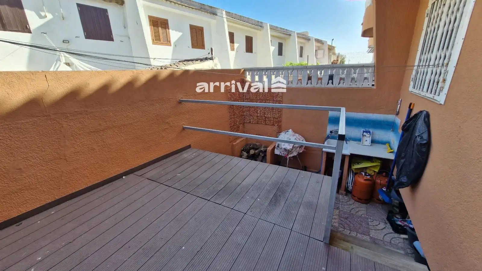 Terraza de Casa adosada de alquiler en Valencia con Terraza, Piscina y Horno