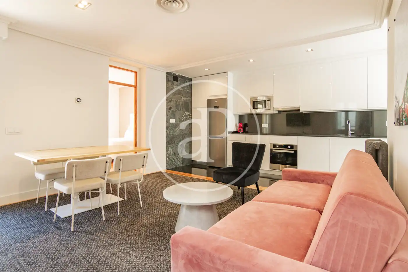 Living room of Attic for rent in Madrid  with Air Conditioner, Heating and Terrace
