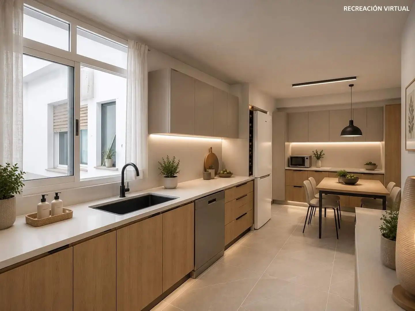 Cocina de Piso en venta en Gandia con Calefacción, Terraza y Balcón