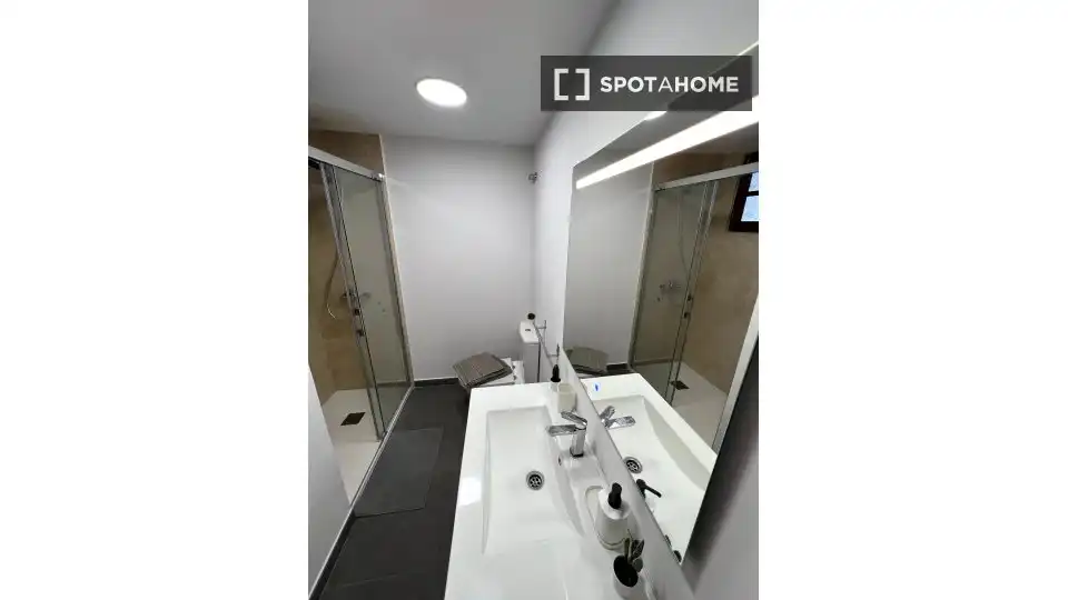 Baño de Piso de alquiler en Las Palmas de Gran Canaria con Aire acondicionado, Calefacción y Amueblado