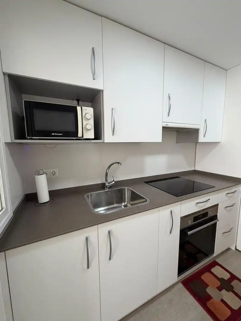 Küche von Wohnung zur Miete in Madrid mit Heizung, Privatgarten und Parkett