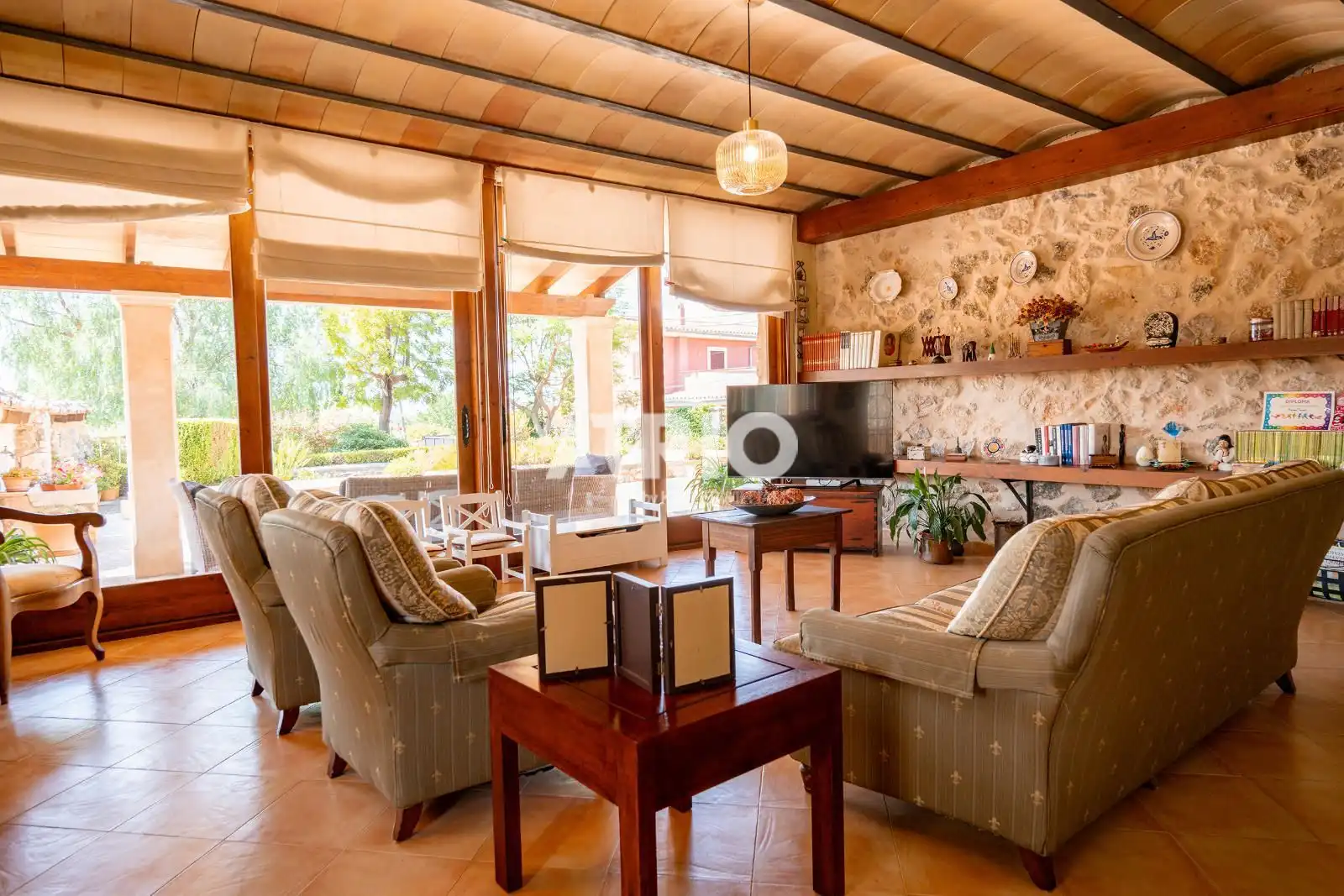 Sala de estar de Casa o chalet en venta en Calvià con Calefacción, Trastero y Piscina