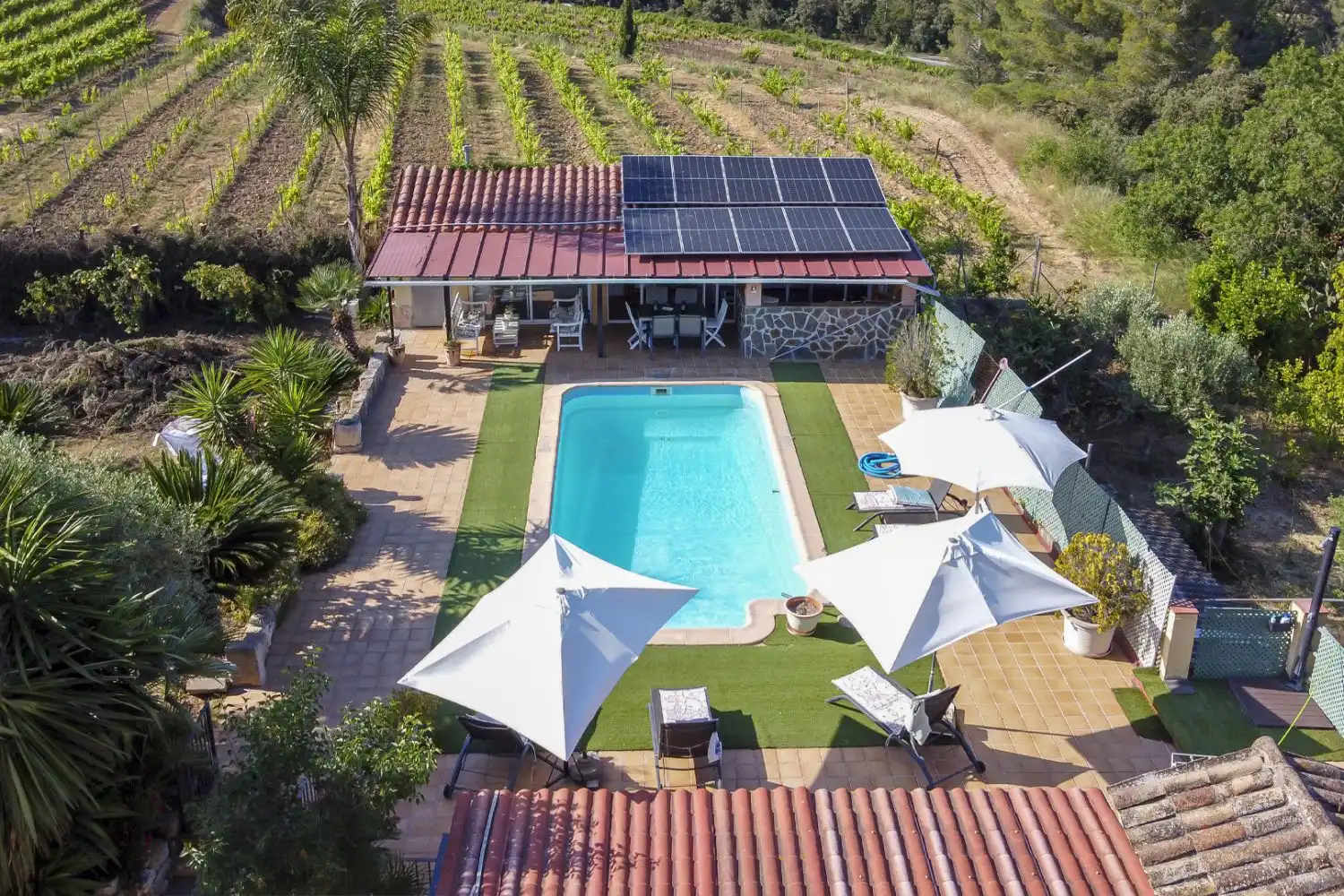 Swimming pool of Houses for sale in Sant Martí Sarroca  with Air Conditioner, Heating and Terrace