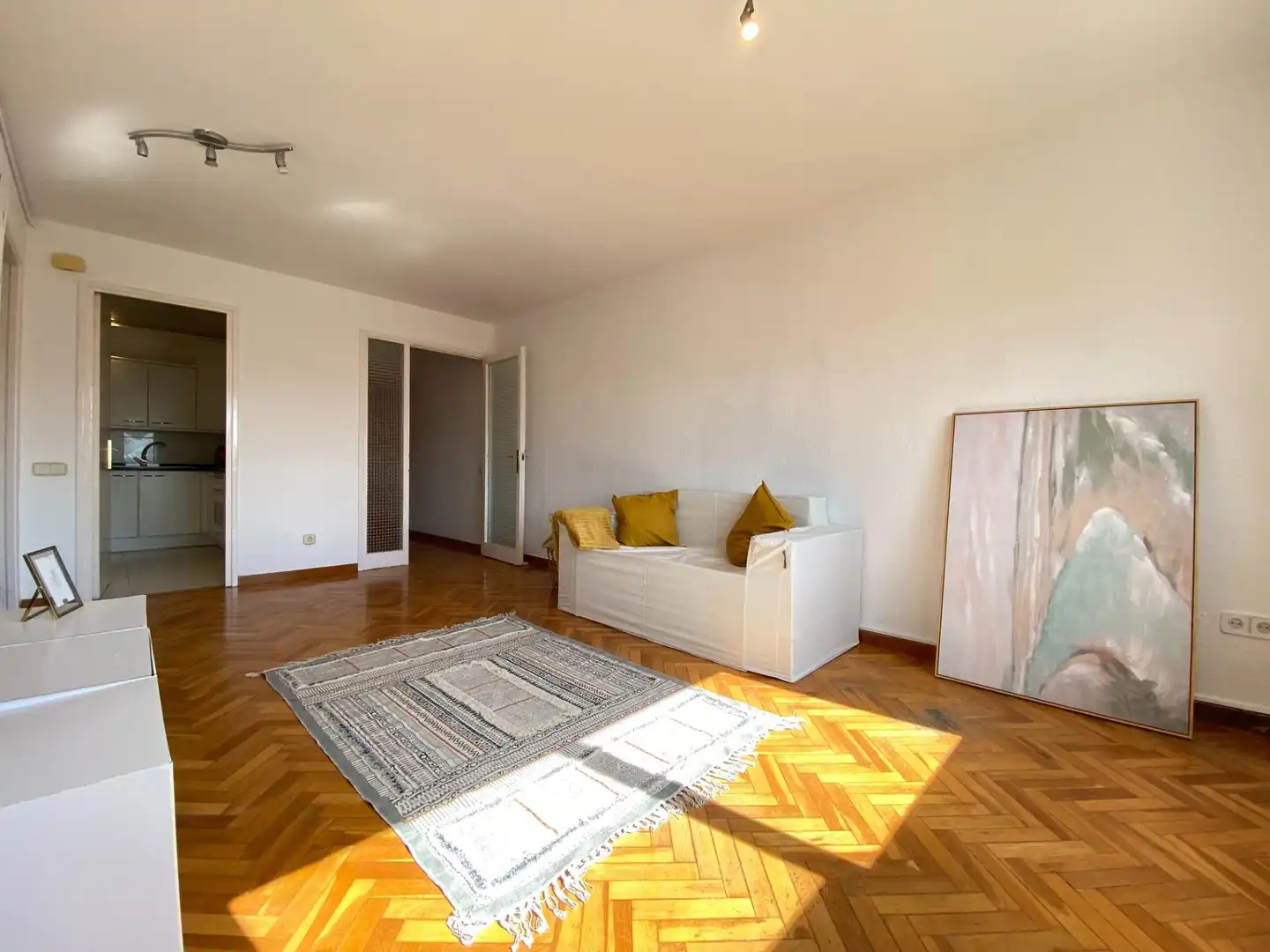 Sala de estar de Piso en venta en Terrassa con Balcón