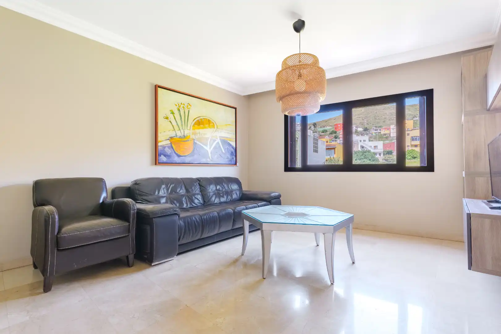 Living room of Flat for sale in San Cristóbal de la Laguna  with Furnished, Oven and Washing machine