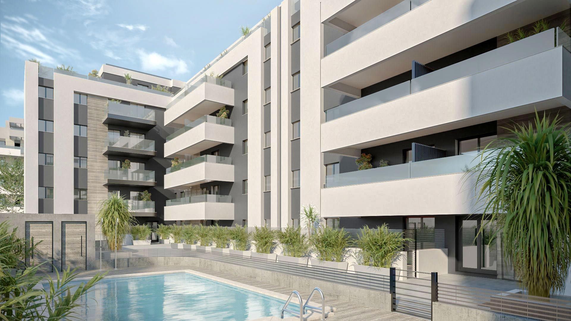 Vista exterior de Apartament en venda en Mijas amb Aire condicionat, Terrassa i Piscina