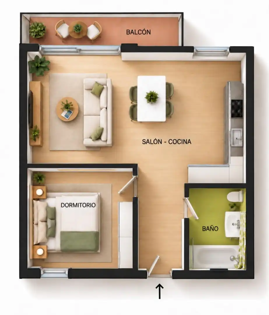 Sala de estar de Apartamento en venta en Gavà con Terraza y Piscina comunitaria