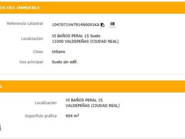 Terreno residenziale in vendita a Valdepeñas