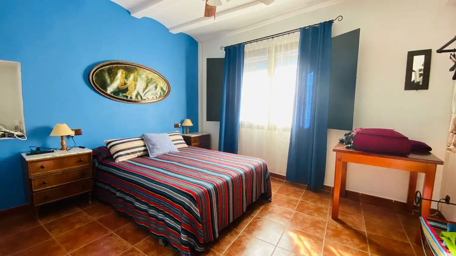 Schlafzimmer von Country house zum Verkauf in Alcudia de Veo mit Klimaanlage und Abstellraum