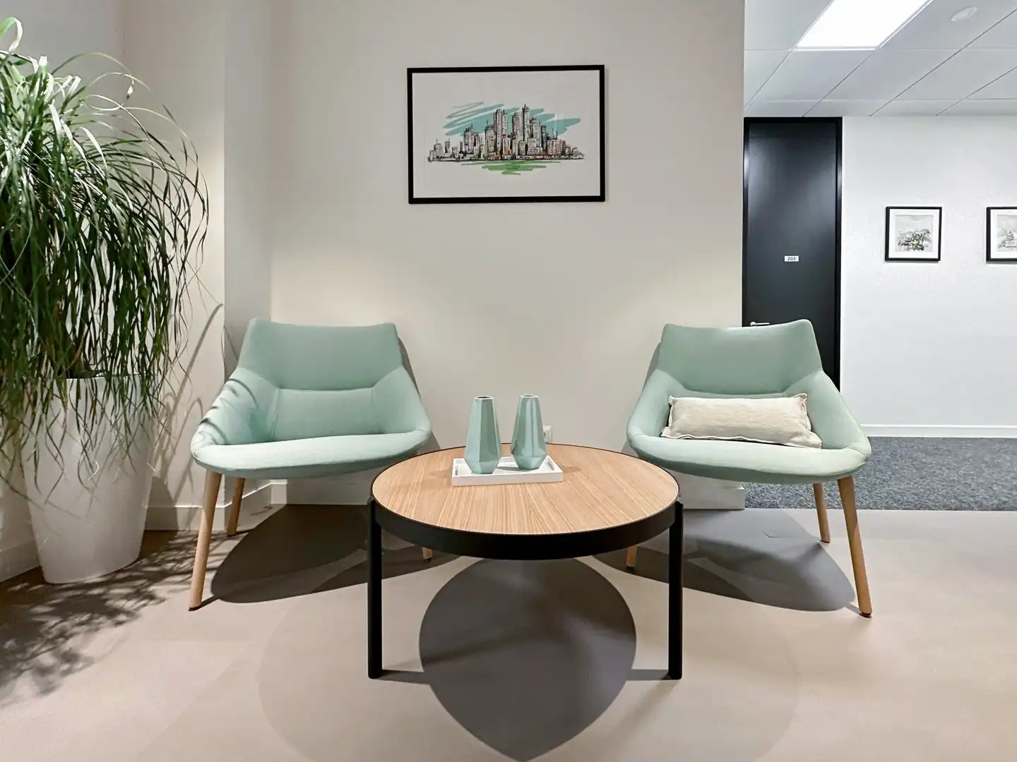 Sala de estar de Oficina de alquiler en Madrid con Aire acondicionado, Calefacción y Amueblado