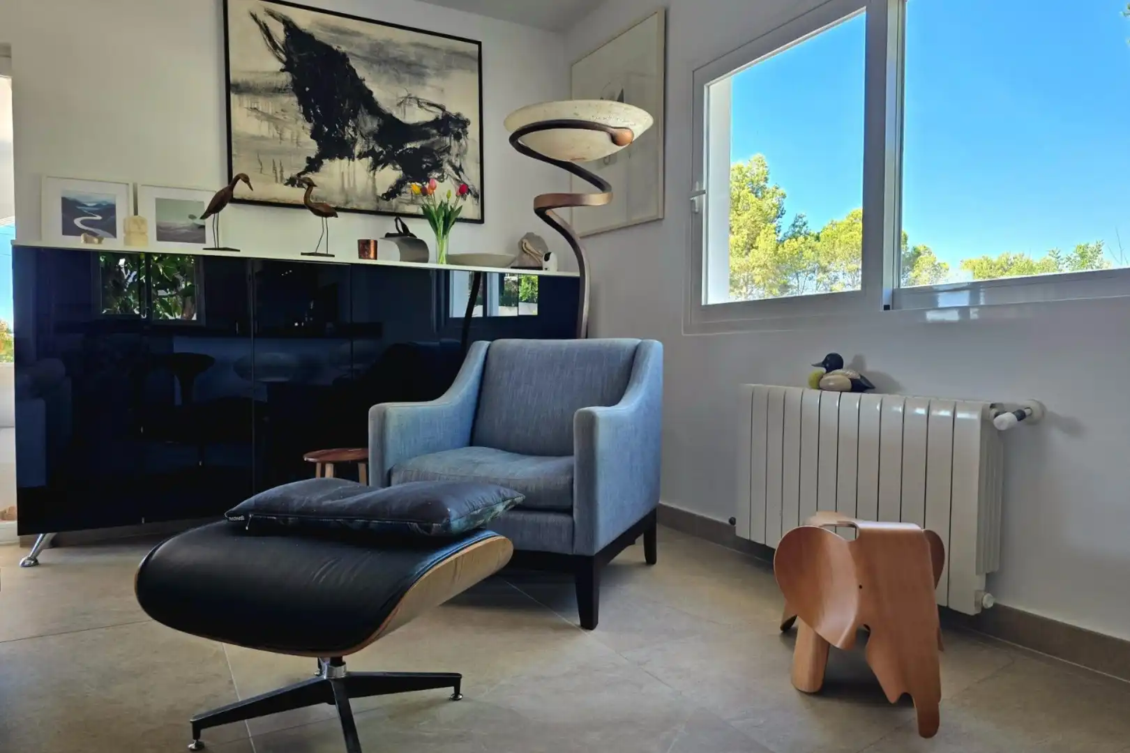 Sala de estar de Casa o chalet en venta en Altea con Aire acondicionado, Calefacción y Jardín privado