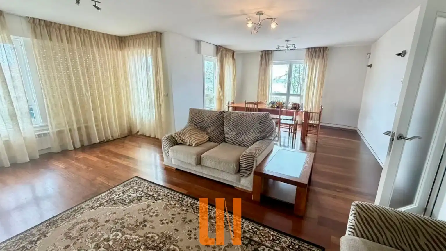 Living room of Houses for sale in Miño  with Heating, Private garden and Parquet flooring