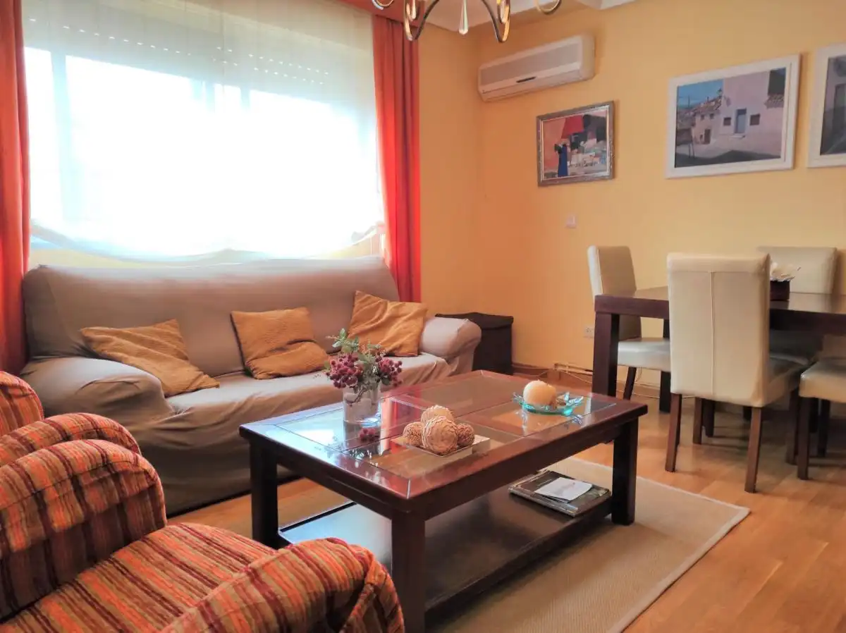 Wohnzimmer von Wohnung zur Miete in Albacete mit Klimaanlage, Heizung und Parkett