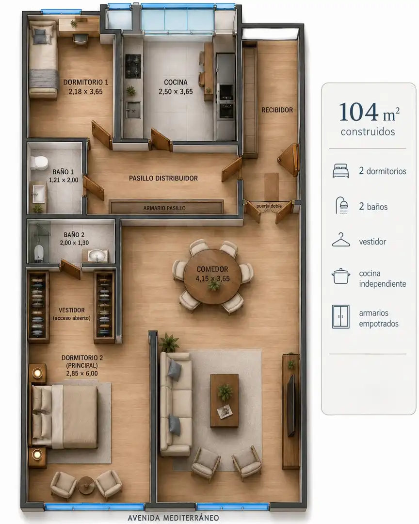 Wohnung zur Miete in Retiro