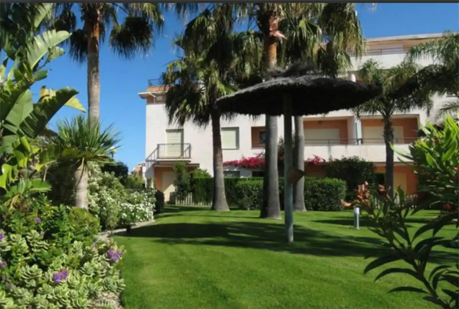 Garten von Wohnung zur Miete in Rota mit Klimaanlage, Privatgarten und Schwimmbad