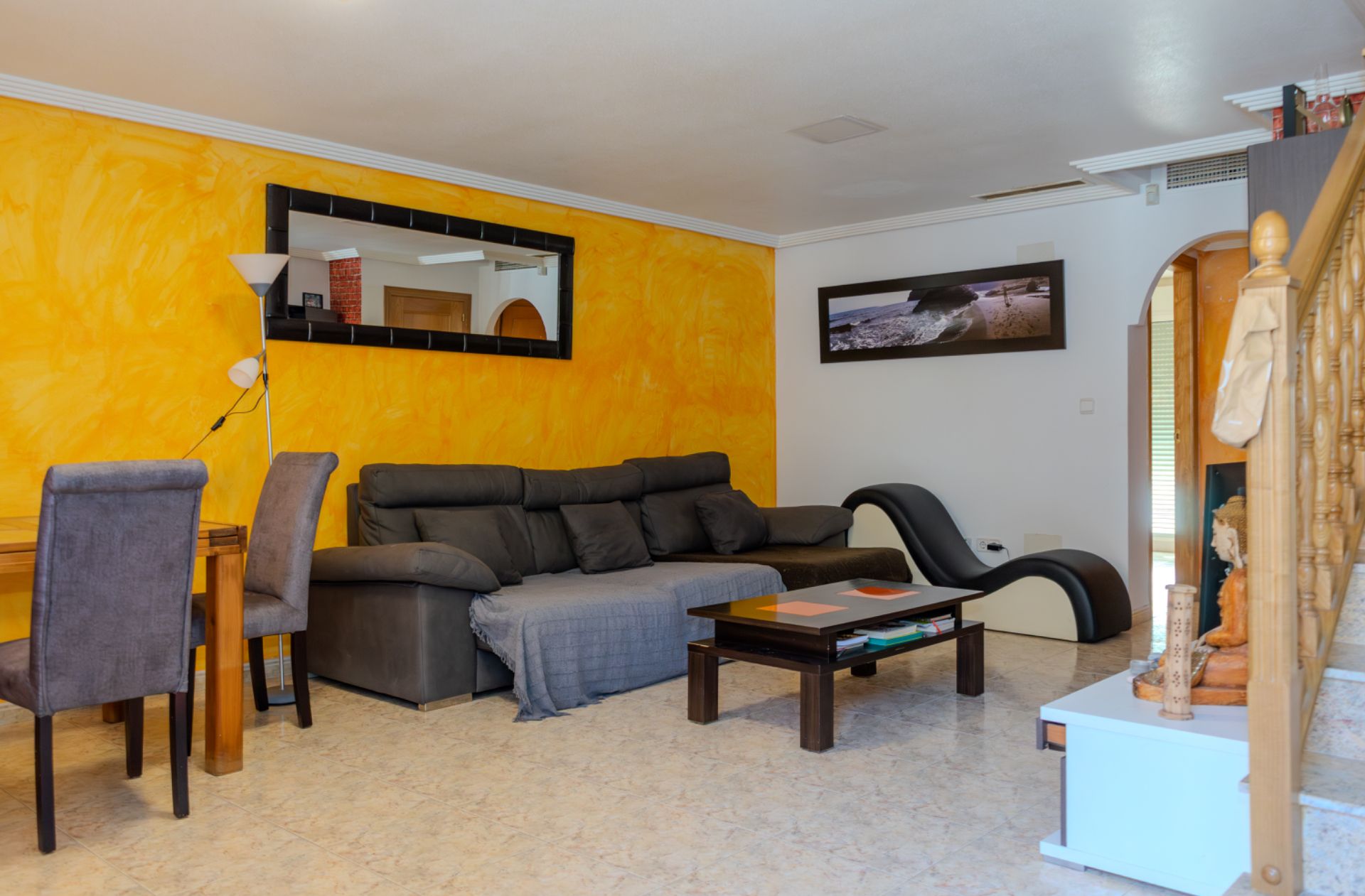 Sala d'estar de Casa adosada en venda en  Murcia Capital amb Aire condicionat, Terrassa i Traster