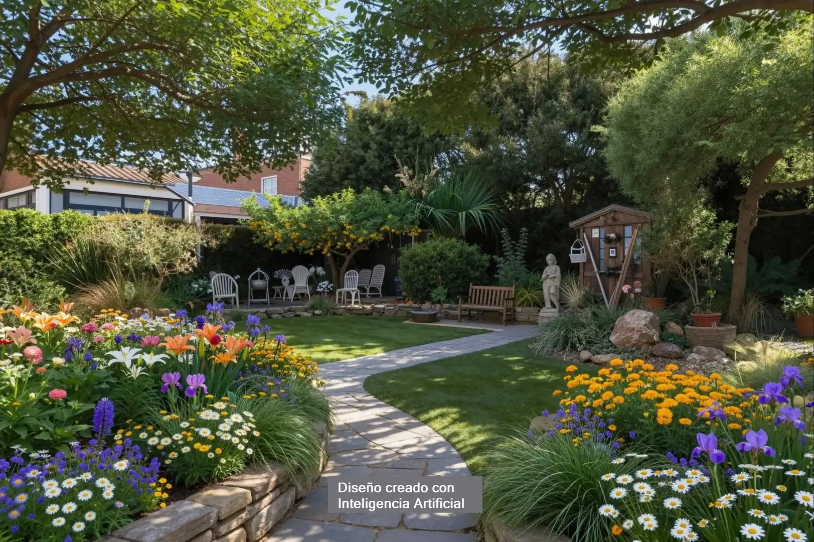 Garden of Houses for sale in Cambrils  with Air Conditioner, Heating and Private garden