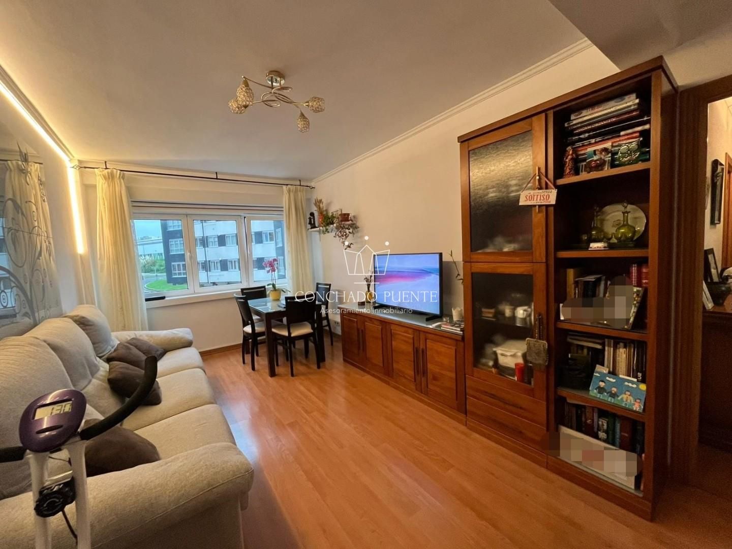 Sala d'estar de Pis en venda en A Coruña Capital 