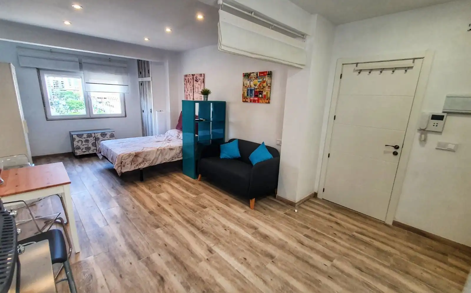 Schlafzimmer von Wohnung zur Miete in Málaga mit Klimaanlage und Möbliert