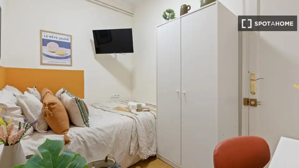 Habitación de Piso para compartir en Barcelona con Aire acondicionado, Calefacción y Terraza