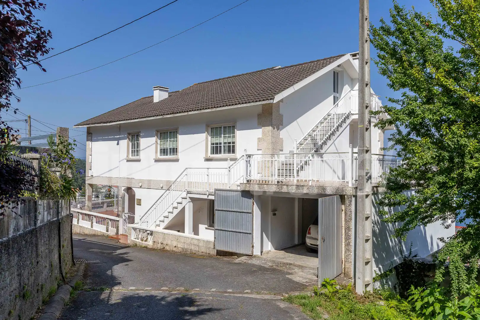 Vista exterior de Casa o chalet en venta en Sanxenxo con Calefacción, Jardín privado y Terraza