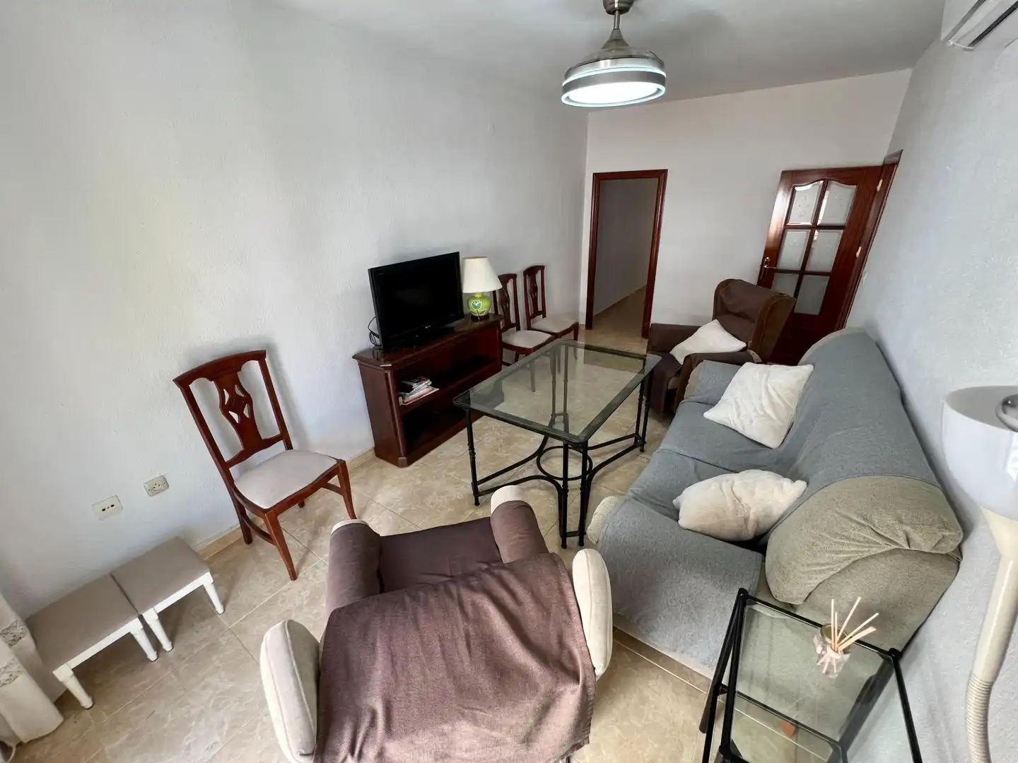 Wohnzimmer von Wohnung zur untervermieten in Córdoba mit Klimaanlage, Heizung und Terrasse