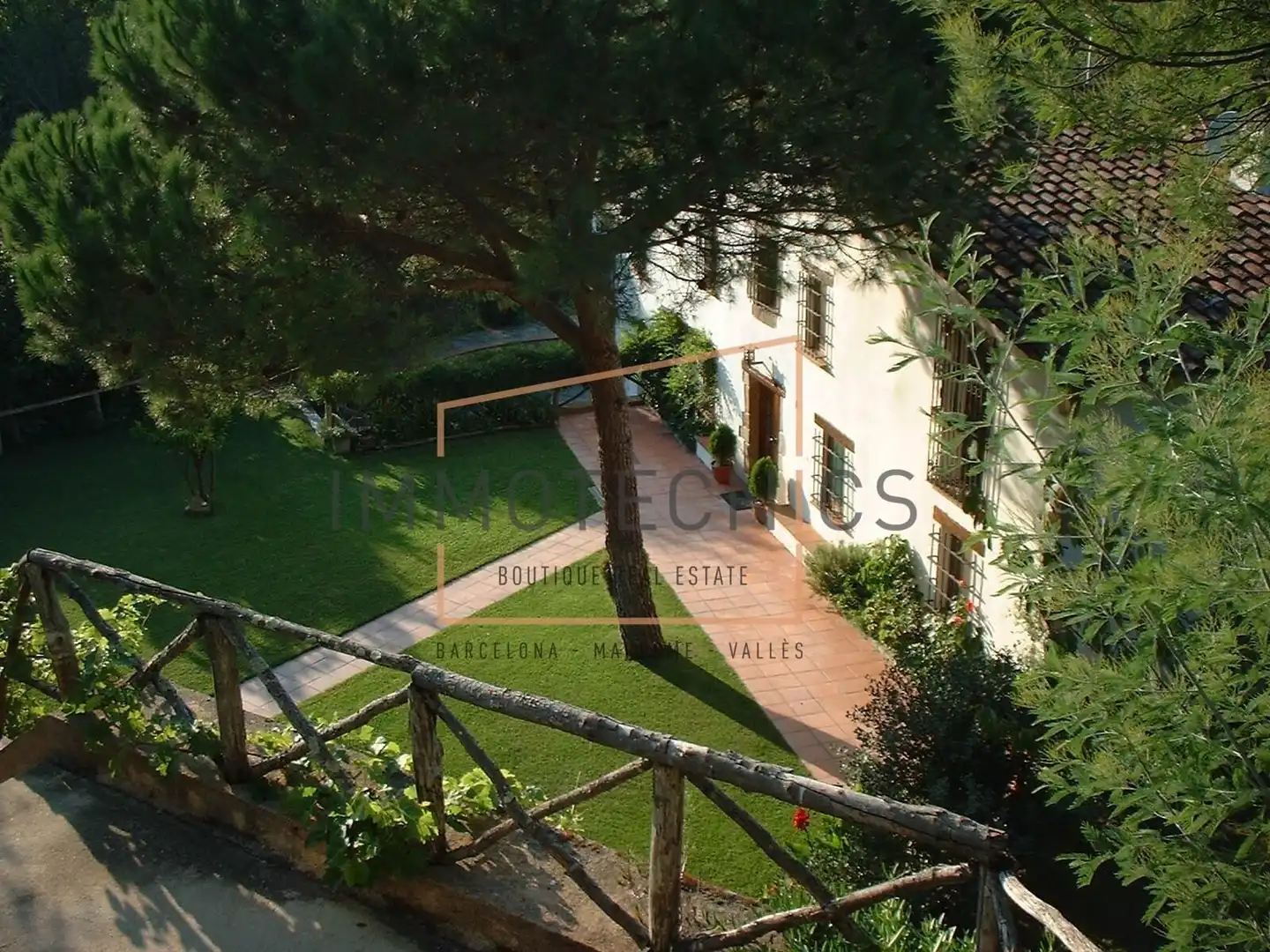 Jardí de Finca rústica en venda en Sant Iscle de Vallalta amb Calefacció, Jardí privat i Piscina