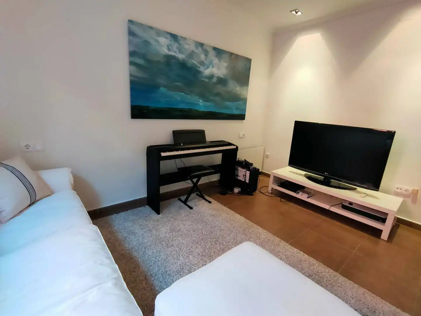 Sala d'estar de Casa adosada de lloguer en Marbella amb Terrassa