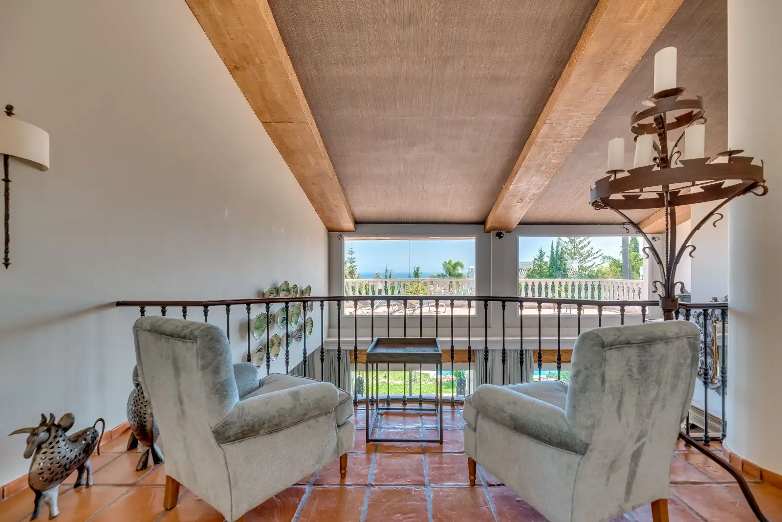 Terrassa de Casa o xalet en venda en Marbella amb Aire condicionat, Jardí privat i Terrassa