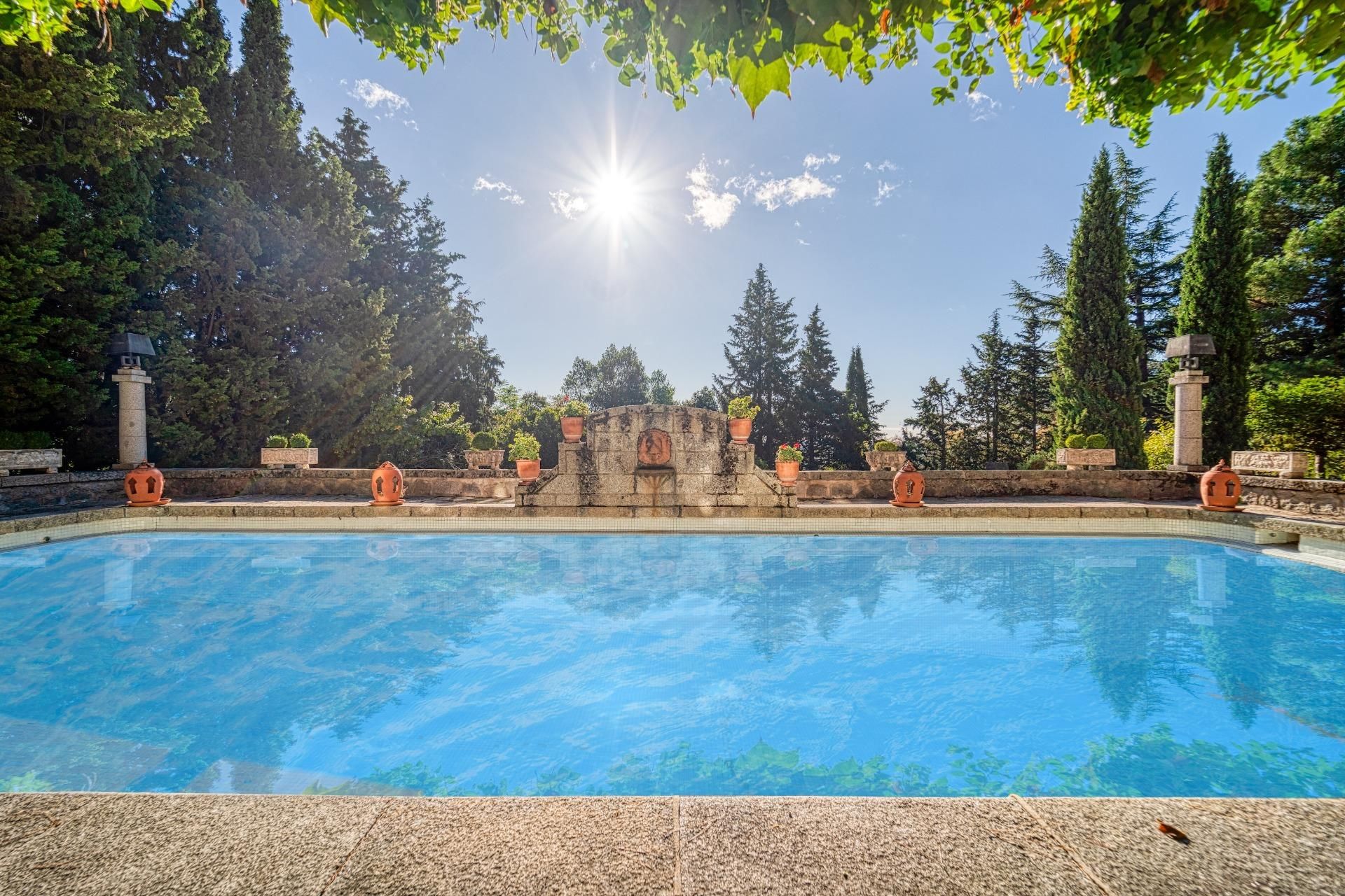 Swimming pool of House or chalet for sale in San Lorenzo de El Escorial  with Heating, Private garden and Terrace