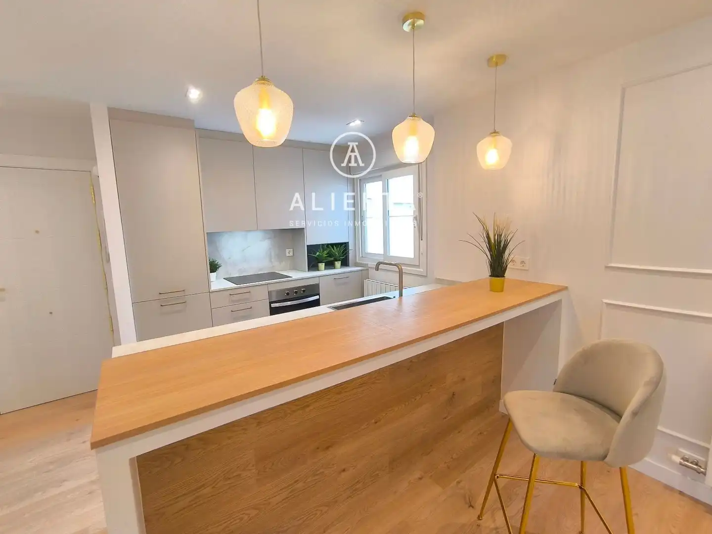 Cocina de Piso de alquiler en Zaragoza con Aire acondicionado, Calefacción y Terraza