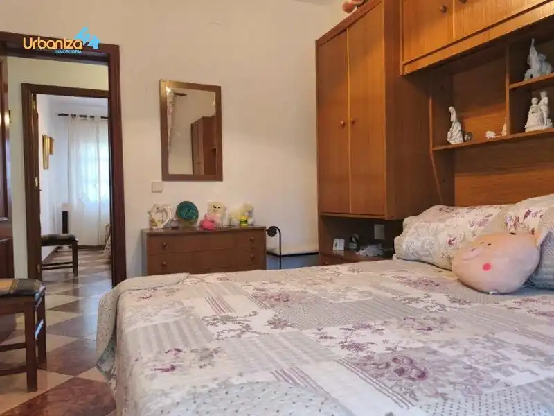 Schlafzimmer von Country house zum Verkauf in Villanueva del Fresno mit Klimaanlage und Alarm