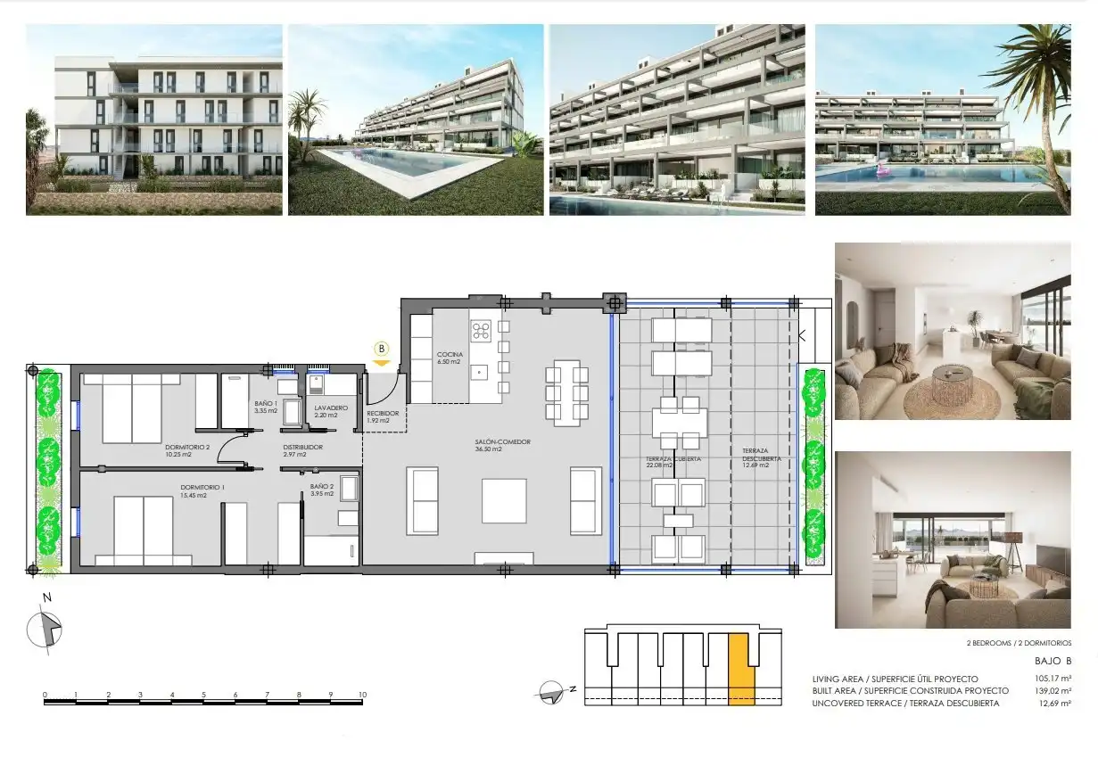 Apartament amb terrassa en venda a Mar Menor de Cartagena – Cabo de Palos, imagen 47