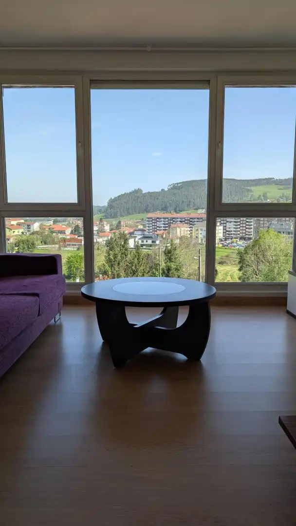 Sala d'estar de Pis de lloguer en Piélagos amb Calefacció, Terrassa i Moblat