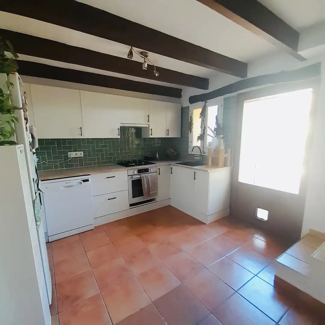 Küche von Einfamilien-Reihenhaus zum Verkauf in Xaló mit Heizung, Terrasse und Abstellraum