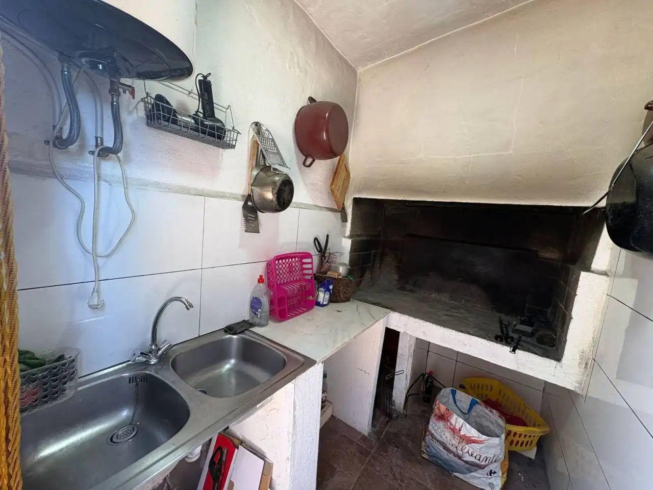 Cuina de Casa o xalet en venda en Tibi amb Calefacció, Jardí privat i Terrassa