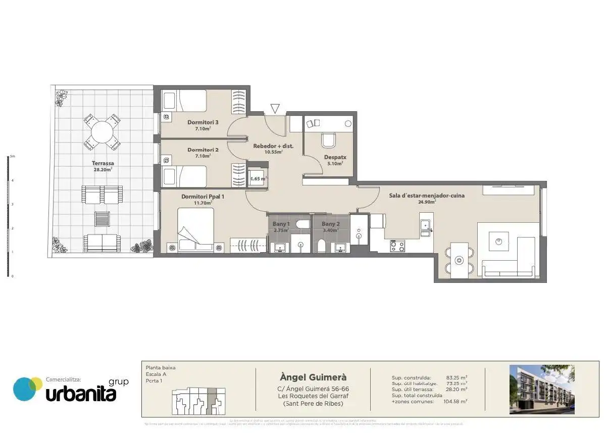 Wohnung mit Aufzug zum Verkauf in Les Roquetes, imagen 7
