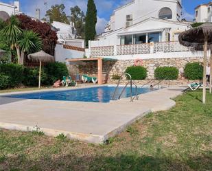 Swimming pool of Single-family semi-detached for sale in Mijas  with Air Conditioner, Private garden and Terrace