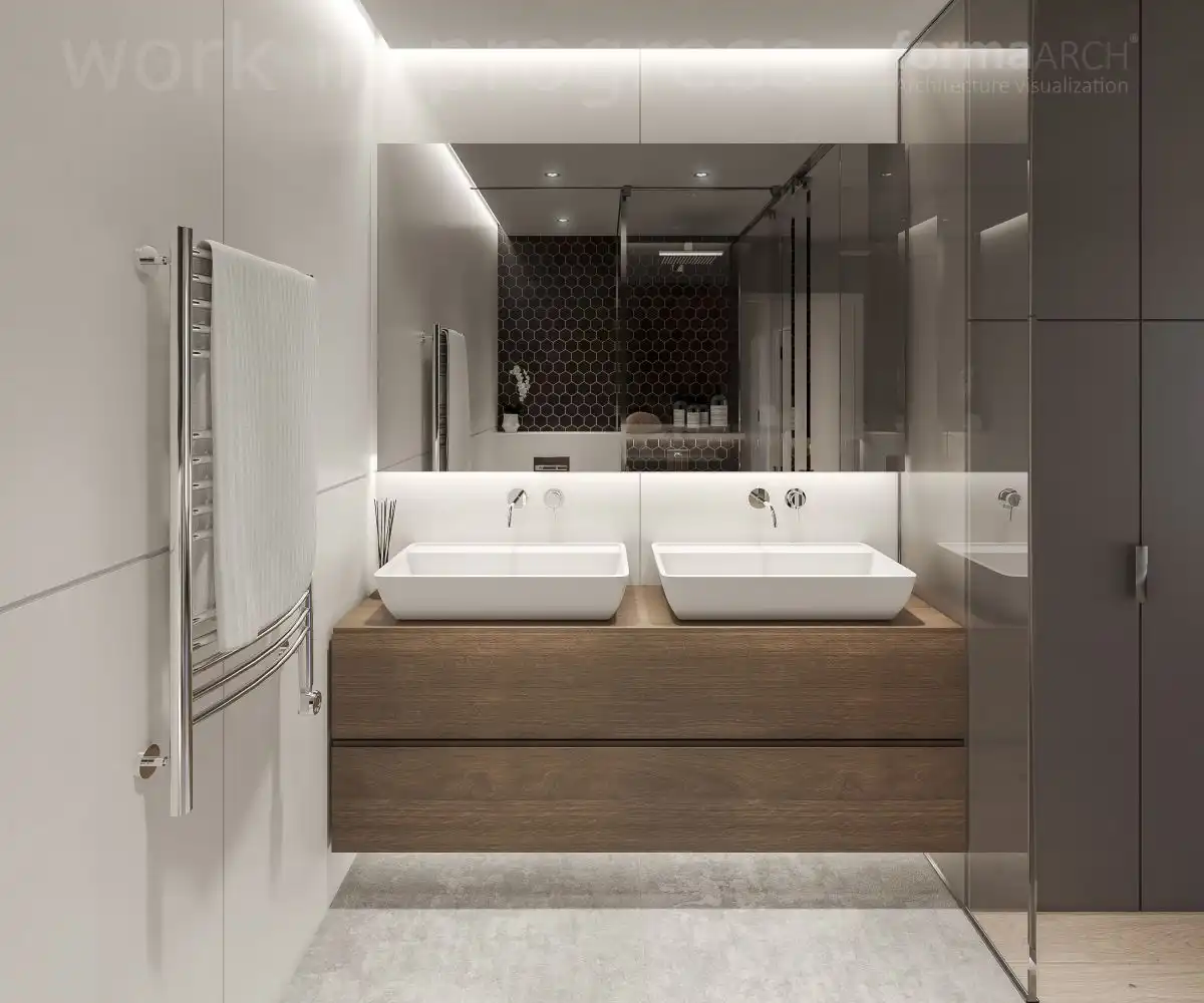 Baño de Apartamento en venta en Escaldes – Engordany con Aire acondicionado, Parquet y Terraza